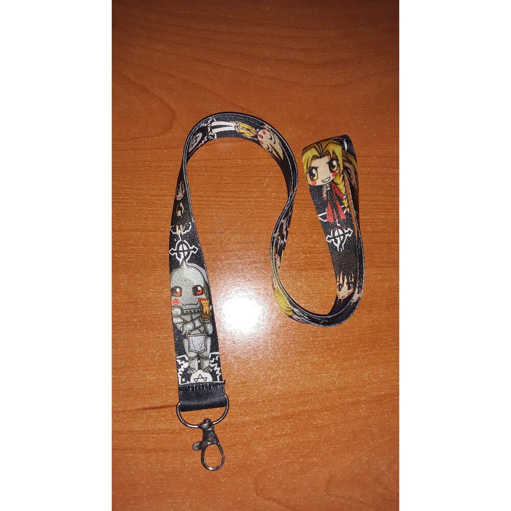 Best Classic Japan anime Full Metal Alchemist Brotherhood Lanyard & Metal Clip